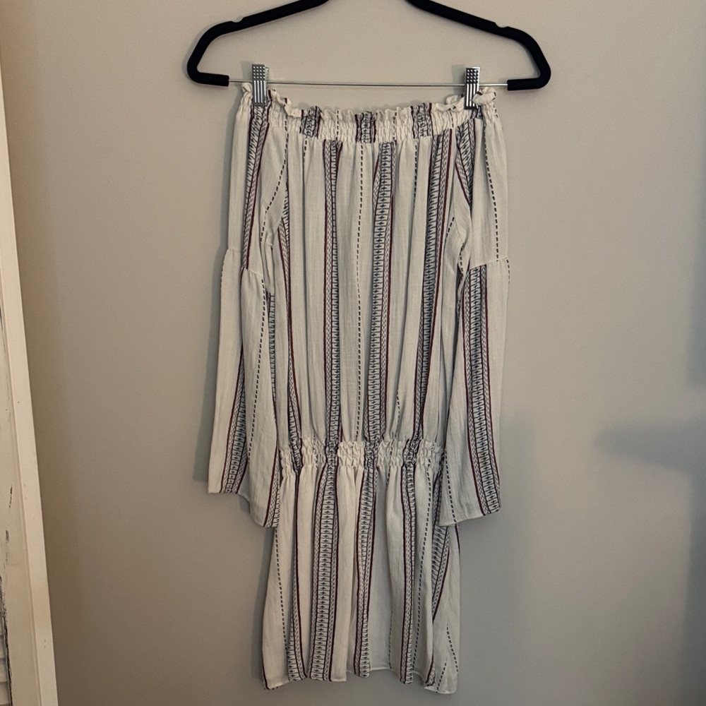 Striped Strapless Dress